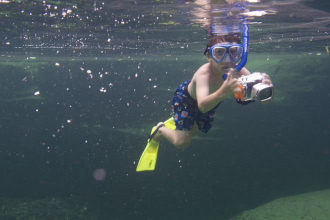 kid scuba
